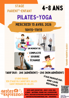 Stage Pilates enfant-parent AVR @ carré des jalles